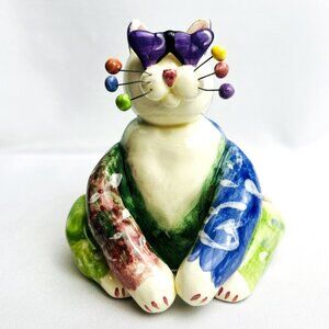 Amy Lacombe Kitty by Annaco Creations Vintage Whimsiclay Cat 2001 Sunglasses